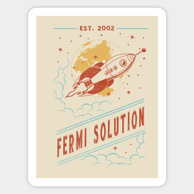 The Fermi Solution Sticker by nukular_designs